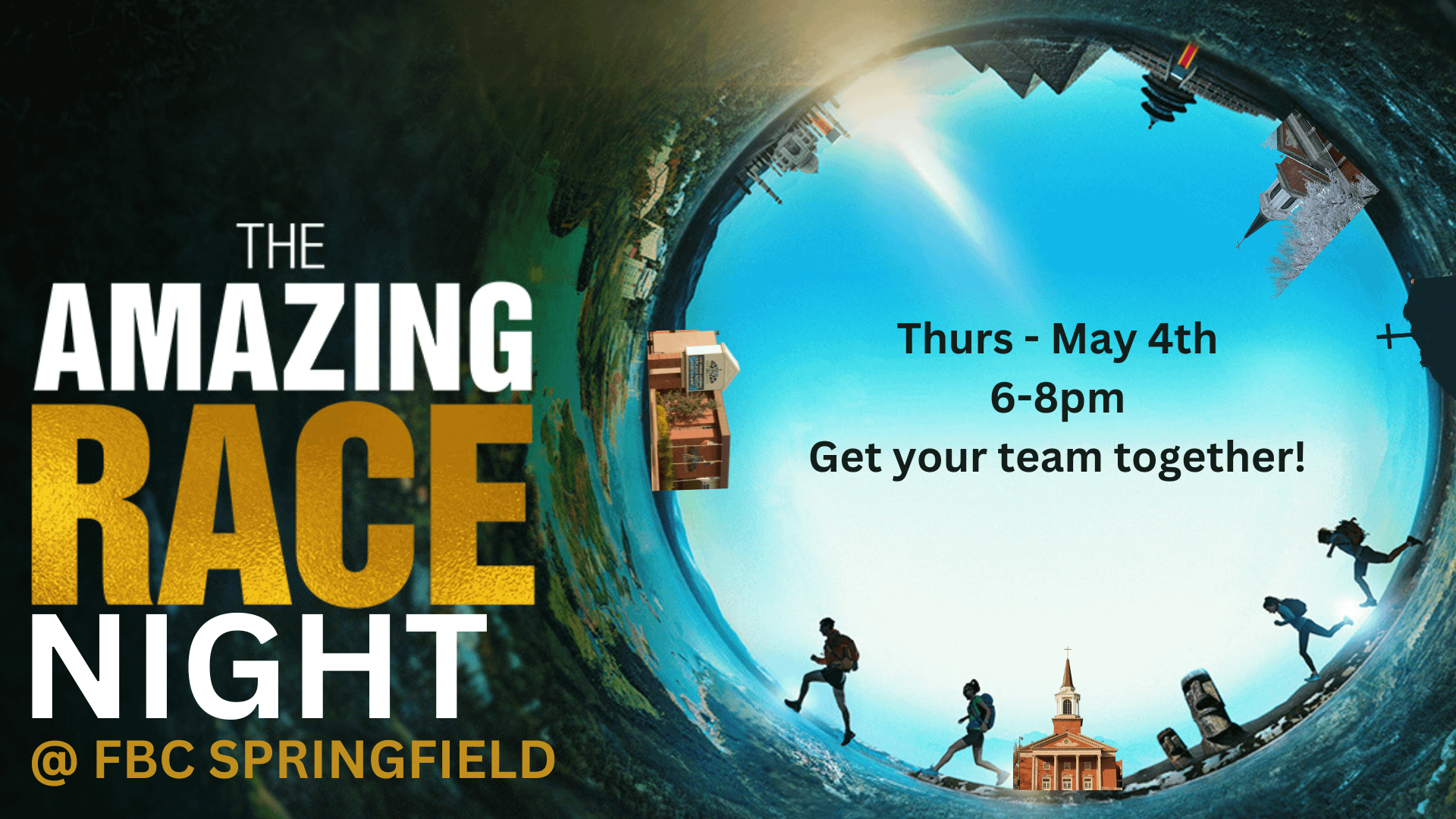 The Amazing Race Night - May 4th from 6 to 8pm