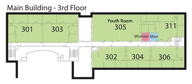 Main Building - 3rd Floor Map